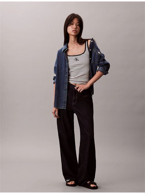 striped monologo scoop nk rib ta CALVIN KLEIN JEANS | LV047F832GXDY